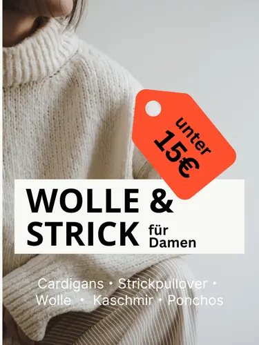 Damen Wolle und Strick unter 15 Euro