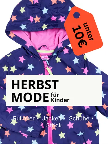 Herbstmode für Kinder unter 10 Euro