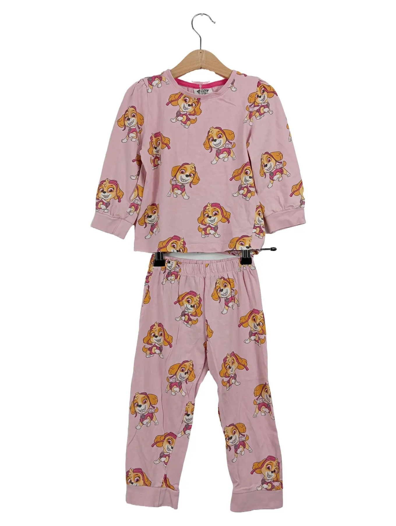 PAW PATROL Skye Kinder Schlafanzug Mädchen Pyjama Gr. 98/104 Rosa Baumwolle