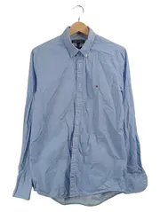 Vorschaubild 1 von Business Hemd Herren Blau Gemustert Gr. M Slim Fit Baumwolle