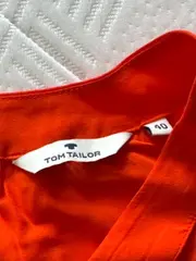 Vorschaubild 4 von Damen Top Bluse Gr. 40/L Orange Viskose Ärmellos Casual