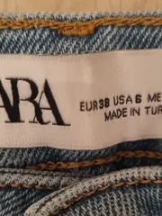 Vorschaubild 6 von Damen Destroyed Jeans High Waist Skinny Hellblau Gr. 38 W29