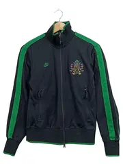 Vorschaubild 1 von Damen Trainingsjacke Schwarz Grün Emblem Stickerei Gr. M