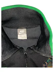 Vorschaubild 4 von Damen Trainingsjacke Schwarz Grün Emblem Stickerei Gr. M