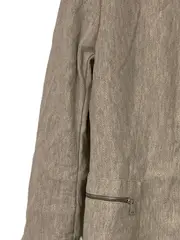 Vorschaubild 5 von Damen Leichter Mantel Gr. 42/XL Grau Fischgrätenmuster Reißverschluss