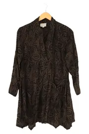 Vorschaubild 1 von Damen Blusenkleid 38;M Braun Grafisch Bohème Viskose
