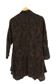 Vorschaubild 2 von Damen Blusenkleid 38;M Braun Grafisch Bohème Viskose
