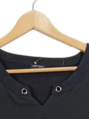 Vorschaubild 3 von Collection Damen T-Shirt Gr. 40 Schwarz Ösen Casual