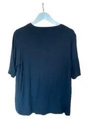 Vorschaubild 2 von Collection Damen T-Shirt Gr. 40 Schwarz Ösen Casual