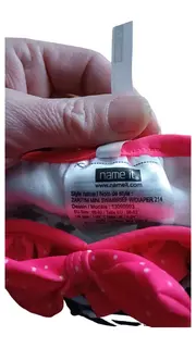 Vorschaubild 2 von Baby Mädchen Schwimmwindel Badehose gestreift Schleife Gr. 86/92