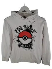 Vorschaubild 1 von Pokémon Trainer Kapuzenpullover Kinder Gr. 146/152 Weiß Hoodie