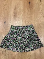 Vorschaubild 2 von Minirock Damen S 36 Blumenmuster Mehrfarbig Tropical Sommer