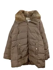 Vorschaubild 1 von Damen Steppjacke Pelzkragen Braun Gr. XL Winterjacke