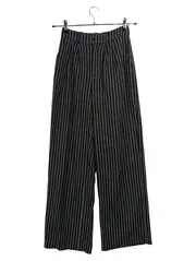 Vorschaubild 1 von Damen Stoffhose XS gestreift schwarz Casual Alltag Gr. W26 L32