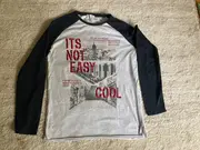 Vorschaubild 2 von Kinder Langarmshirt Baumwolle Schriftzug Freizeit Grau Gr. 158
