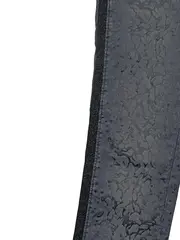 Vorschaubild 2 von Sensational Damen Stoffhose Gr. 40 Grau Floral Glitzer Seitenstreifen Elegant