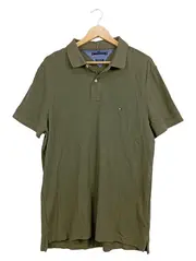 Vorschaubild 1 von Herren Poloshirt Oliv Gr. 54/XXL Kurzarm Casual Baumwolle