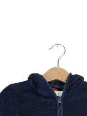 Vorschaubild 7 von Kinder Fleecejacke mit Kapuze Gr. 92/98 Blau