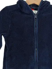 Vorschaubild 4 von Kinder Fleecejacke mit Kapuze Gr. 92/98 Blau