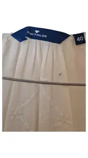 Vorschaubild 4 von Damen Bluse Tunika Gr. 40 Weiß Stickerei Bohemian Baumwolle