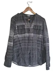 Vorschaubild 1 von Damen Bluse Langarm kariert Business XS Polyester Büro