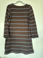 Vorschaubild 3 von Barbara Ritter Berlin Damen Tunikakleid Gr. M Braun Gestreift Wolle