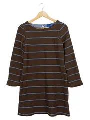 Vorschaubild 1 von Barbara Ritter Berlin Damen Tunikakleid Gr. M Braun Gestreift Wolle