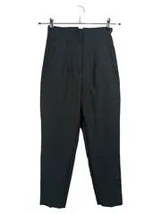 Vorschaubild 1 von Damen High Waist Hose Schwarz Größe XS W25 Stoffhose elegant
