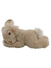 Vorschaubild 1 von Plüschtier Hase liegend beige Kuscheltier klassisch