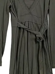 Vorschaubild 4 von EDC Damen Freizeitkleid Langarm Gr. XS Oliv Casual Baumwolle