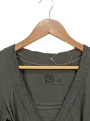 Vorschaubild 3 von EDC Damen Freizeitkleid Langarm Gr. XS Oliv Casual Baumwolle