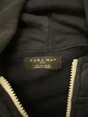 Vorschaubild 4 von Man Basic Sweatjacke Herren Gr. L Navy Blau Kapuze Reißverschluss