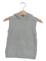 Vorschaubild 1 von Kinder Steppweste Grau Kapuze Gr. 86 (18M)