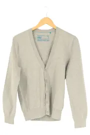 Vorschaubild 1 von Damen Strickjacke Grau Einheitsgröße Klassisch Elegant