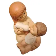 Vorschaubild 1 von Nina & Marco Figur Geschwister Baby Fläschchen Porzellan 12cm