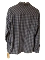 Vorschaubild 7 von Herren Freizeithemd Kariert Grau Baumwolle Gr. M Langarm