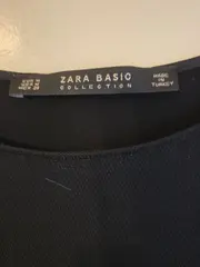 Vorschaubild 4 von Damen Langarmshirt Gr. 38/M Schwarz Feminin Punkte Rüschen
