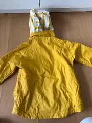 Vorschaubild 2 von Kinder Regenjacke Gr. 98 Gelb Kapuze gefüttert Outdoor