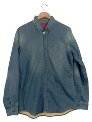 Vorschaubild 1 von Herren Jeanshemd Gr. 48/M Casual Blau Baumwolle Langarm