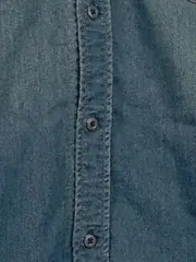 Vorschaubild 3 von Herren Jeanshemd Gr. 48/M Casual Blau Baumwolle Langarm