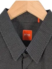 Vorschaubild 2 von Herren Business Hemd Langarm Schwarz Gepunktet Gr. XL