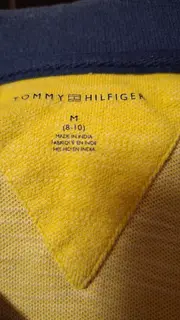 Vorschaubild 2 von Poloshirt Kinder Gr. 128 M 8-10 Gelb Blau H Logo