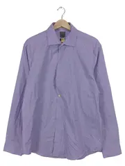 Vorschaubild 1 von Business Hemd Herren L/52 Lila Gestreift Langarm Baumwolle