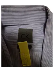 Vorschaubild 3 von Business Hemd Herren L/52 Lila Gestreift Langarm Baumwolle