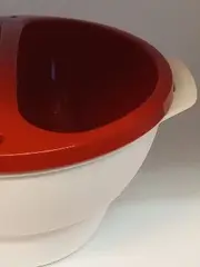 Vorschaubild 3 von Mikrowellen Popcorn Bereiter Set mit 4 Gabeln Rot Weiß