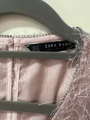 Vorschaubild 4 von Damen Top Shirt Rosa S Modisch Fransen Ärmellos