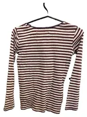 Vorschaubild 3 von Mädchen Langarmshirt Gr. 152 gestreift lila weiß Spitze