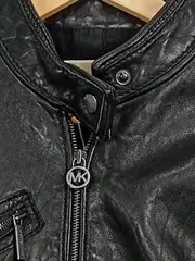 Vorschaubild 3 von Damen Lederjacke Schwarz Bikerstil Gr. S/36 Echtleder