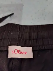 Vorschaubild 2 von Leinenhose Damen M Grau Stoffhose Casual Freizeithose