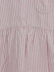 Vorschaubild 3 von Mädchen Kleid Sommerkleid Gr. 104 Rosa Gestreift Baumwolle Casual Kurzarm